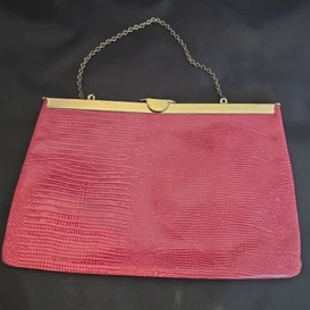 Carrie Bradshaw's Vtg Pink Clutch By Etra - Picture 5 of 15
